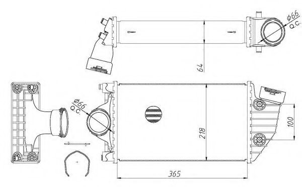 Intercooler, compresor