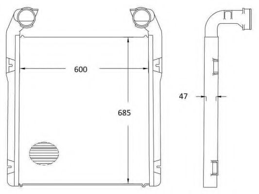 Intercooler, compresor