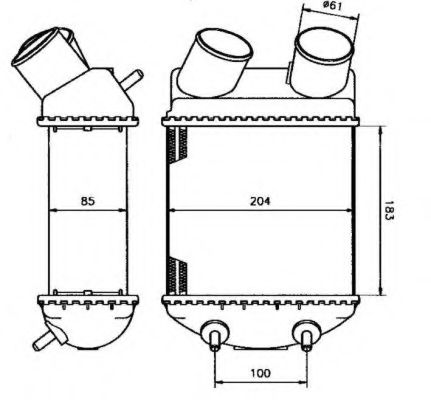 Intercooler, compresor