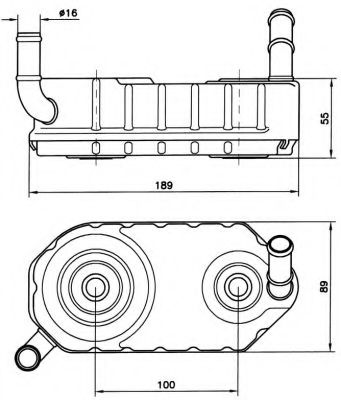 Radiator ulei, ulei motor