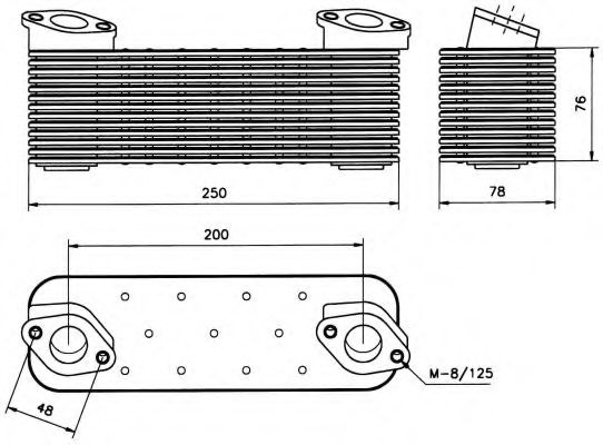 Radiator ulei, ulei motor