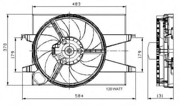 Ventilator, radiator