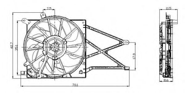 Ventilator, radiator