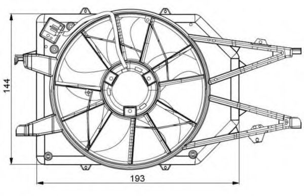 Ventilator, radiator