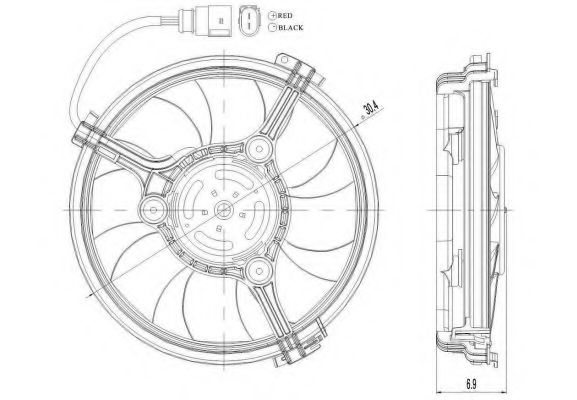 Ventilator, radiator