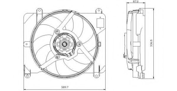Ventilator, radiator