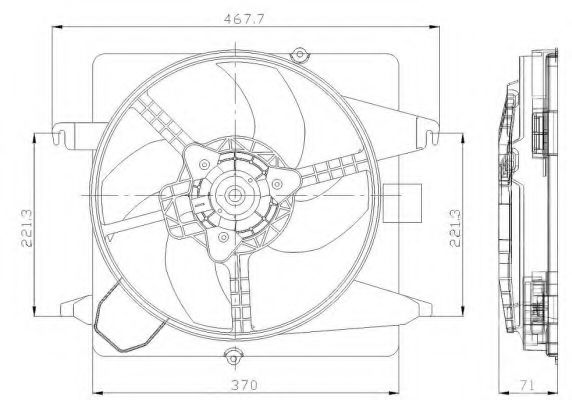 Ventilator, radiator