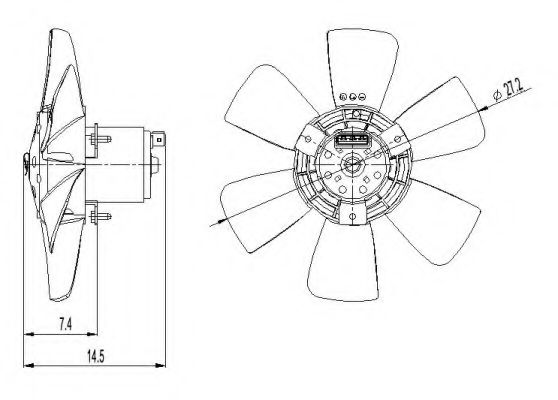 Ventilator, radiator