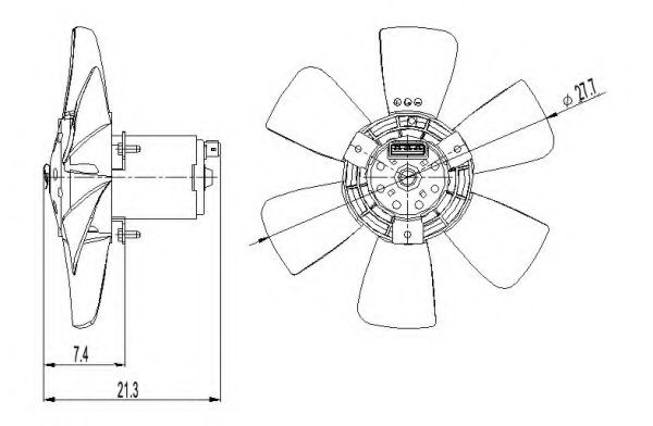 Ventilator, radiator