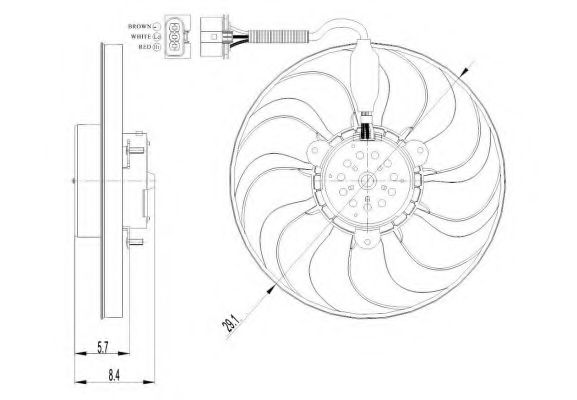 Ventilator, radiator