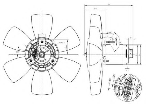 Ventilator, radiator