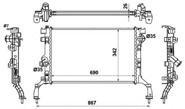 Radiator, racire motor