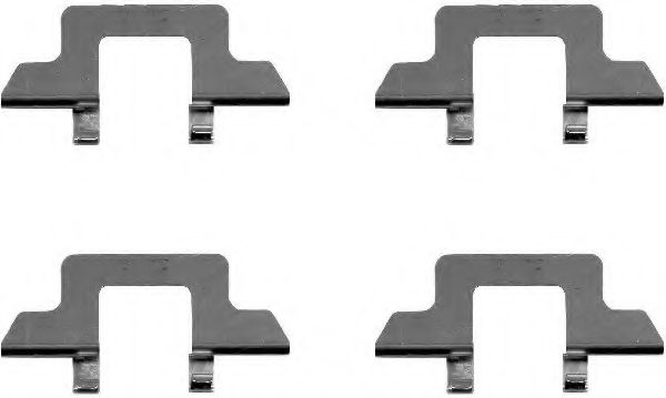 Set accesorii, placute frana