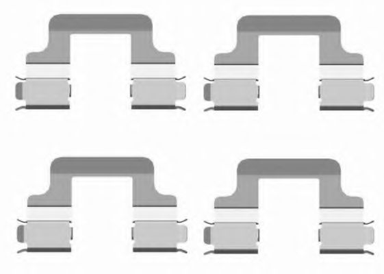 Set accesorii, placute frana