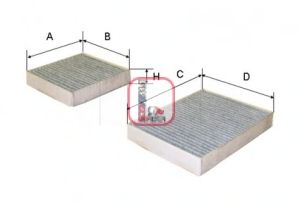 Filtru, aer habitaclu