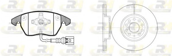 Set frana, frana disc