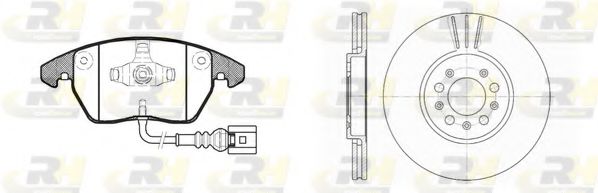 Set frana, frana disc
