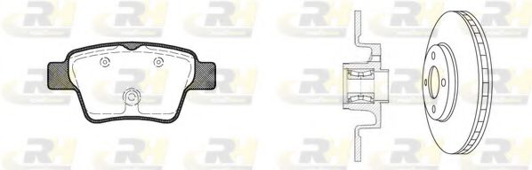 Set frana, frana disc