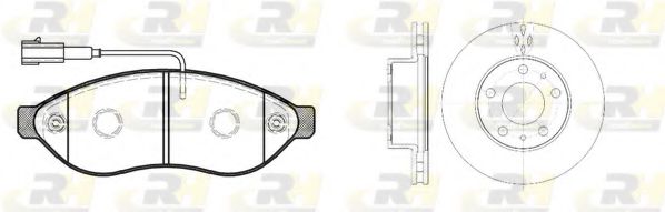 Set frana, frana disc