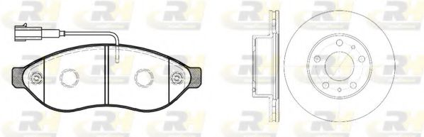 Set frana, frana disc