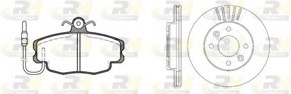 Set frana, frana disc