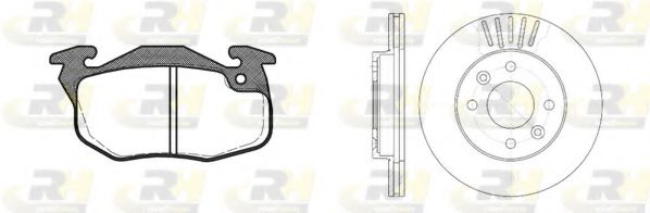 Set frana, frana disc