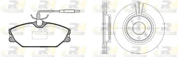 Set frana, frana disc