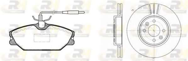 Set frana, frana disc