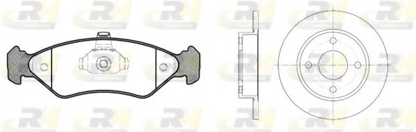 Set frana, frana disc