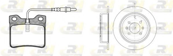 Set frana, frana disc