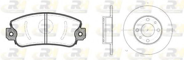 Set frana, frana disc
