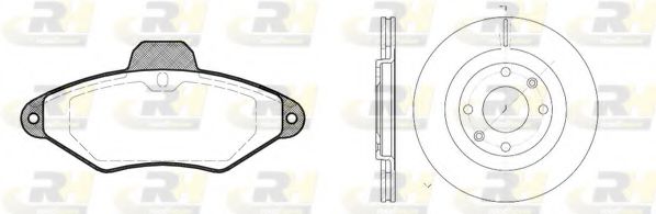 Set frana, frana disc