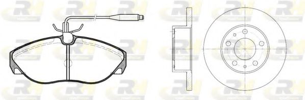 Set frana, frana disc
