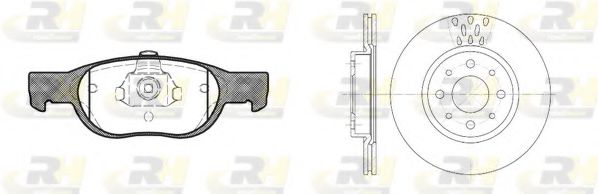 Set frana, frana disc