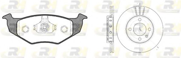 Set frana, frana disc