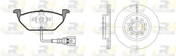 Set frana, frana disc