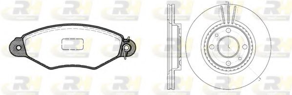 Set frana, frana disc