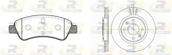 Set frana, frana disc