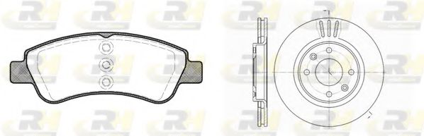 Set frana, frana disc