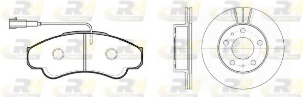 Set frana, frana disc