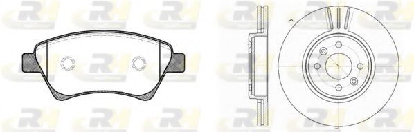 Set frana, frana disc