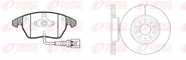 Set frana, frana disc