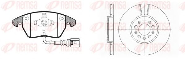 Set frana, frana disc