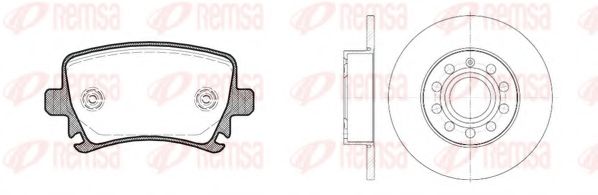Set frana, frana disc