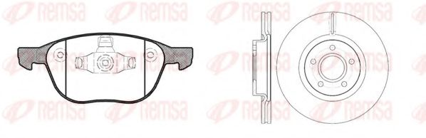 Set frana, frana disc