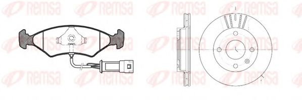 Set frana, frana disc