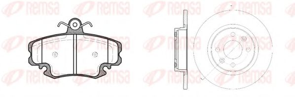 Set frana, frana disc