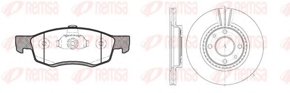 Set frana, frana disc