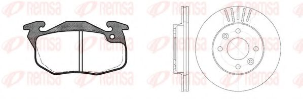 Set frana, frana disc