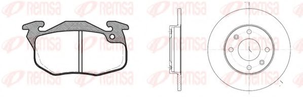 Set frana, frana disc